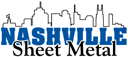 A blue and black logo for nashville meet me.