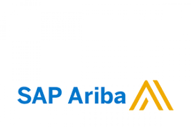 A logo of the company ap ariba